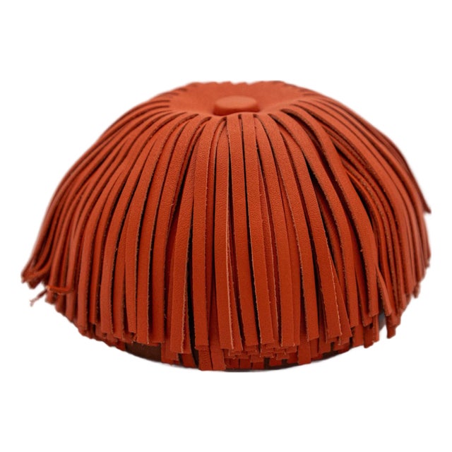 Late 20th Century Loewe Tassel Box - Yellow For Sale