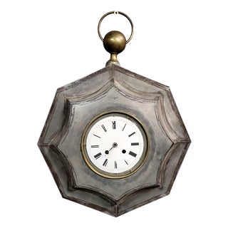 Hexagonal Sheet Metal Wall Clock For Sale