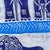 Early 20th Century Big 5 Batik Blue Table Runner For Sale In Denver - Image 6 of 8