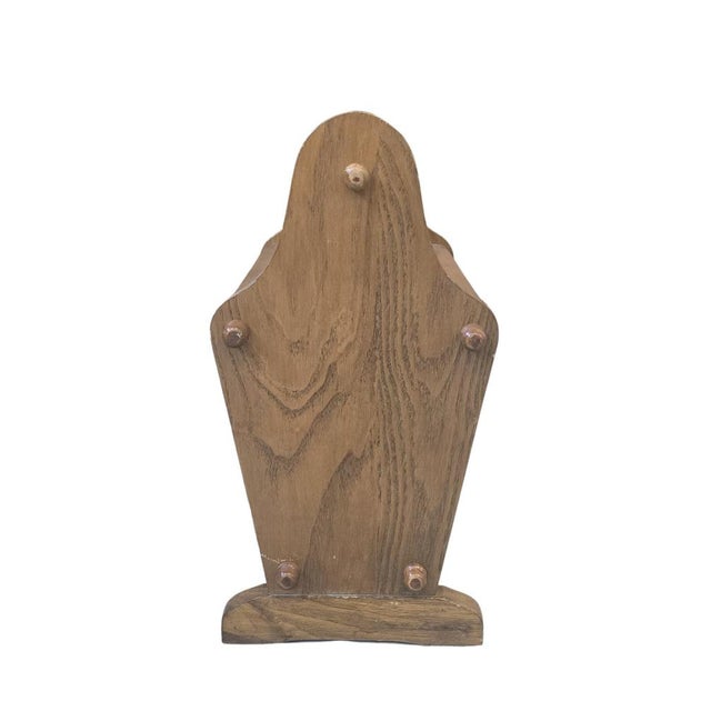 Rustic Vintage Wood Magazine Rack, 1980s For Sale - Image 3 of 12