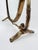 Mid-Century Italian Neoclassical Oval Cast Brass Vanity Mirror, 1950s For Sale - Image 12 of 18