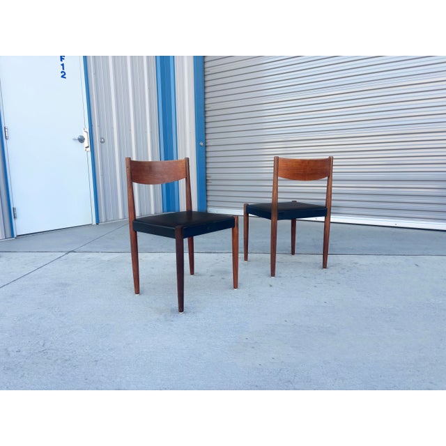 1960s Danish Modern Teak Dining Set of 7 For Sale - Image 9 of 18