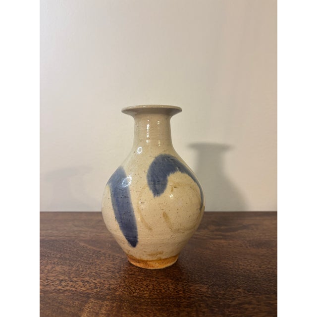 1960s Vintage Mid Century 1960s American Studio Ceramic Vase - Signed For Sale - Image 5 of 6