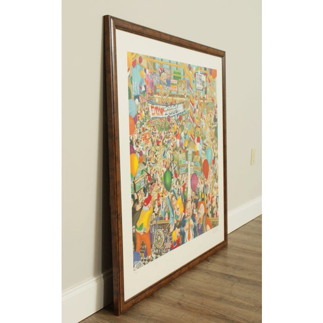 Postmodern Robert Cenedella '2001- A Stock Odyssey' Pencil Signed Giclee, Large Framed Fine Art Print For Sale - Image 3 of 13