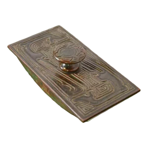 Tiffany Studios New York Chinese Pattern Bronze Rocker Blotter