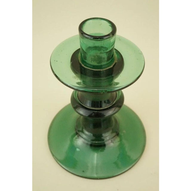 Vintage Glass Candleholder attributed to Enrico Taddei, 1940s For Sale - Image 6 of 18