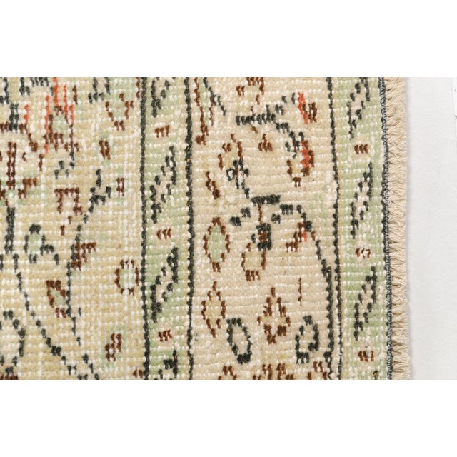 Turkish Vintage Turkish Area Rug, Floral Anatolian Design, Handwoven Wool For Sale - Image 3 of 10