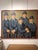 Michel Néron, Men in Hats, 1980s, Oil on Canvas, in Good conditions. Designed 1980 to 1989 This piece has an attribution...