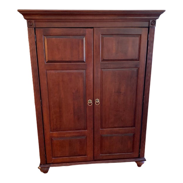 Ethan Allen British Classics Media & Computer Armoire Chairish