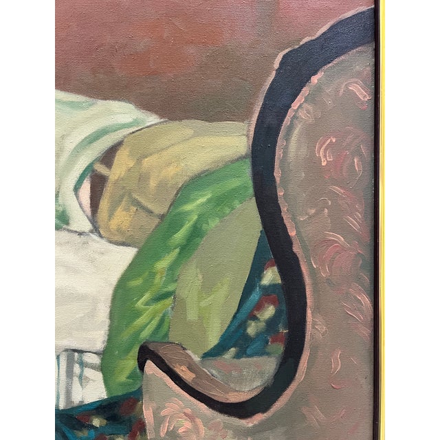 1972 Vintage O/C Sleeping Man Painting For Sale In Miami - Image 6 of 12