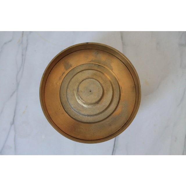 Mid-Century Modern Vintage Lidded Brass Container by Chapman For Sale - Image 3 of 9