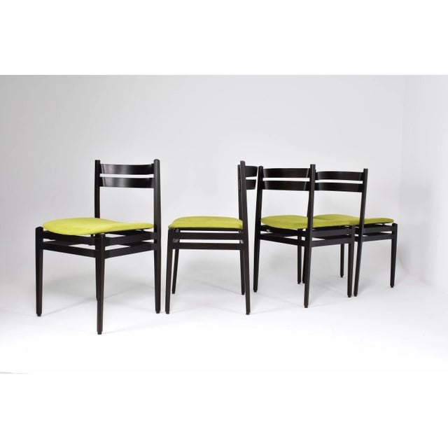 Gianfranco Frattini Set of 8 “107” Italian Dining Chairs by Gianfranco Frattini for Cassina, 1960s For Sale - Image 4 of 12