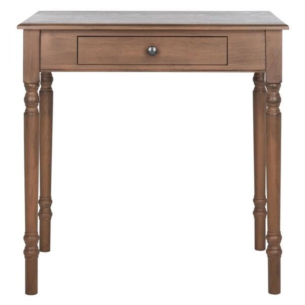 Arina 1 Drawer Desk - Brown For Sale - Image 11 of 11