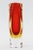 Alessandro Mandruzzato Vintage Murano Alessandro Mandruzzato Faceted Red, Yellow Sommerso Glass Vase For Sale - Image 4 of 12