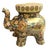 A vibrant and beautifully detailed Satsuma-style ceramic elephant garden stool from the 1970s Chinese Republic period....