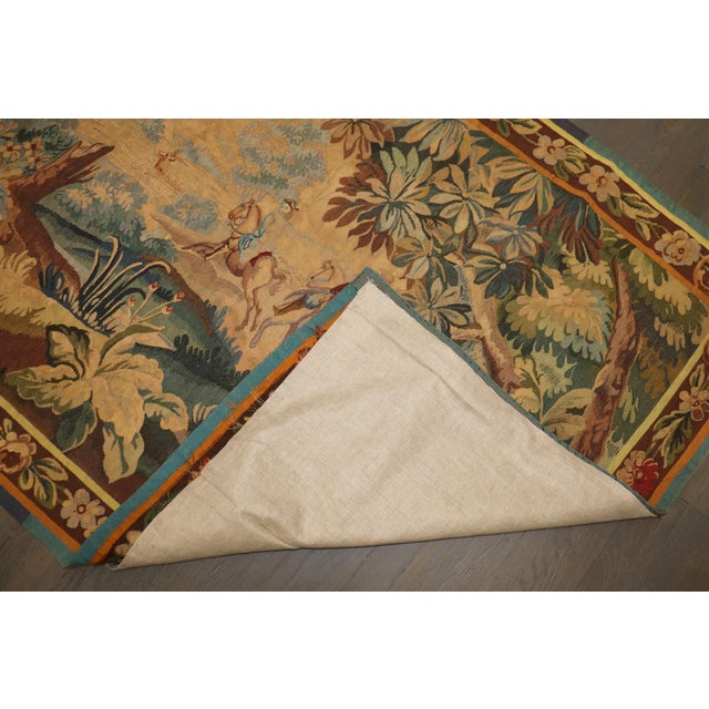Textile 20th Century Tapestry Aubusson rug no. j5256 For Sale - Image 7 of 8