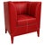 Textile Cub Chair in Leather and Wood by Christophe Perichon For Sale - Image 7 of 7