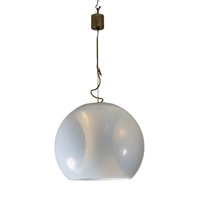 Glass Pendant Lamp from AV Mazzega, 1970s For Sale