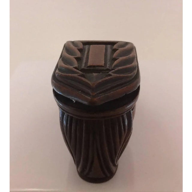 Rustic 19th Century Carved Shamrock Shoe Form Treen Snuff Box For Sale - Image 3 of 7
