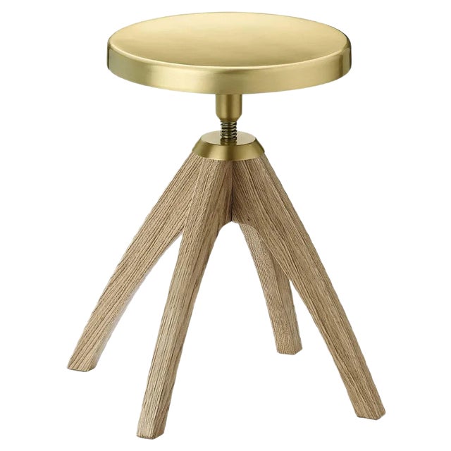 Leporello Junior Stool with Light Oak Legs by Paolo Rizzatto For Sale