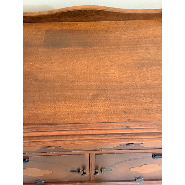 Wood Antique Eastlake Wooden Cabinet For Sale - Image 7 of 8