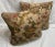 Tan Pair of Pillow Covers Made With a Vintage Linen Print Fragment For Sale - Image 8 of 8