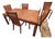 Vintage Drexel Burl Wood Dining Room Set – Complete Suite With Original Receipts For Sale