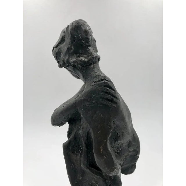 1980s Augusto Murer, Boy with a Drape, 1980, Bronze For Sale - Image 5 of 9