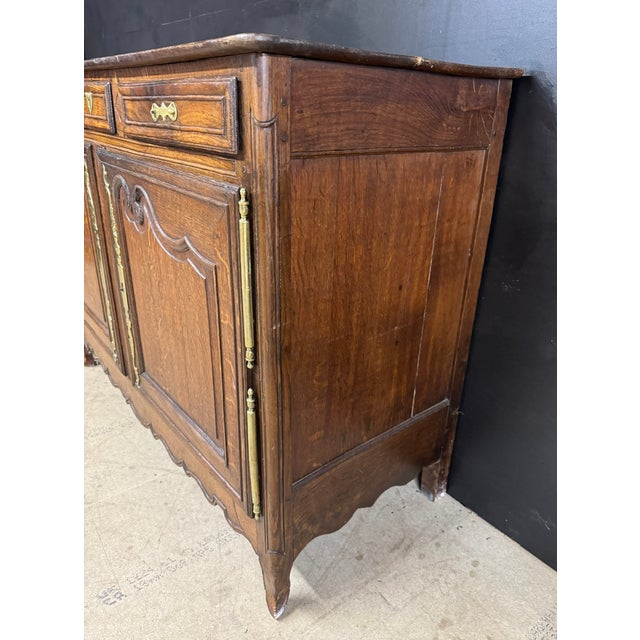 18th Century Antique French Normandy Buffet, 1780 For Sale - Image 5 of 14