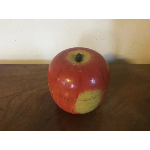 Antique Early 20th Century Carved Wood Apple Box Containing Horse Race Game For Sale - Image 9 of 13