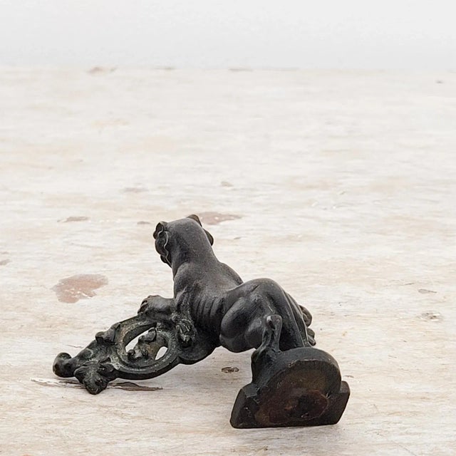 French Circa 19th Century Empire French Bronze Lion Mount For Sale - Image 3 of 5