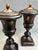 2000 - 2009 Black & Gold Vintage Decorative Urns – Set of Two For Sale - Image 5 of 18