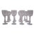1940's Etched Crystal Wine Goblets - Set of 12 For Sale