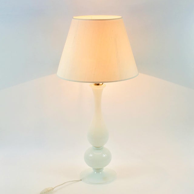 1950s Mid-Century Modern Murano Glass Table Lamp from Barovier & Toso, 1950s For Sale - Image 5 of 11