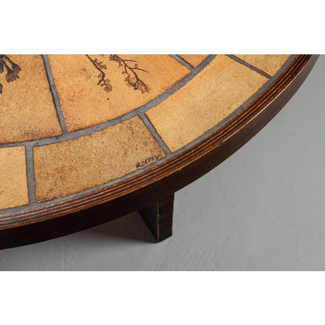 Beige Les Herbiers Coffee Table by Roger Capron for Vallauris, 1960s For Sale - Image 8 of 13