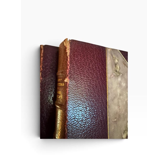 Burgundy 1842-46 First Edition 7-Volume Set Diary and Letters of Madame D’Arblay by Frances “Franny” Burney Engraved Portraits For Sale - Image 8 of 12