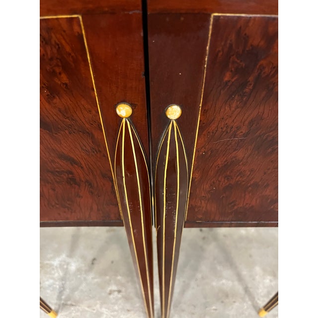 Company of Master Craftsmen Vintage Art Deco Demilune Side Tables Company of Master Craftsmen W. & J. Sloane For Sale - Image 4 of 12