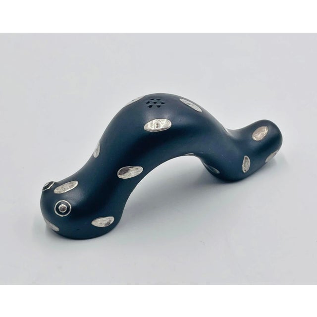 1980s Emilia Castillo Taxco Plata Pura Silver & Porcelain "Oruga" Sculptures, Pair For Sale - Image 13 of 18