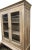 Brown Coastal Cottage Curved Glass Kitchen Cupboard For Sale - Image 8 of 8