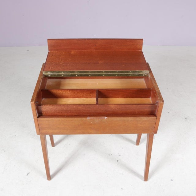 Teak Sewing Box, Netherlands, 1960s For Sale - Image 6 of 10