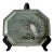 Artist Made Studio Pottery Octagonal Platter - Hand Painted Heron Marsh Scene - Artist Signed For Sale