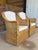 Pair of Vintage Michael Taylor Style Braided Rattan Wicker Lounge Side Armchairs For Sale - Image 9 of 12