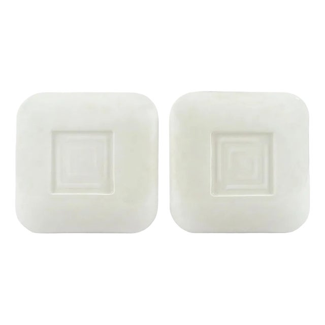 Marbled Glass Wall Lamps, 1980s, Set of 2 For Sale