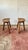 1990s French Brutalist Artisan 3-Legged Stools, 1990s, Set of 2 For Sale - Image 5 of 11