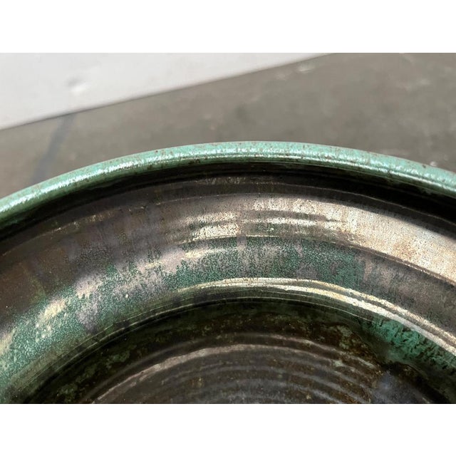 Mid-Century East German Brutalist Studio Pottery Floor Vase by Kerstin & Ralf Unterstab for Kunsttöpferei Unterstab KTU, 1960s For Sale - Image 4 of 18