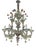 Italian Modern Multicolors Flowers Murano Glass Chandelier by Simoeng For Sale