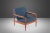 1960s Lounge Chair and Ottoman Attributed to Arne Vodder in Teak with New Blue Knit Upholstery, circa 1960s For Sale - Image 5 of 11