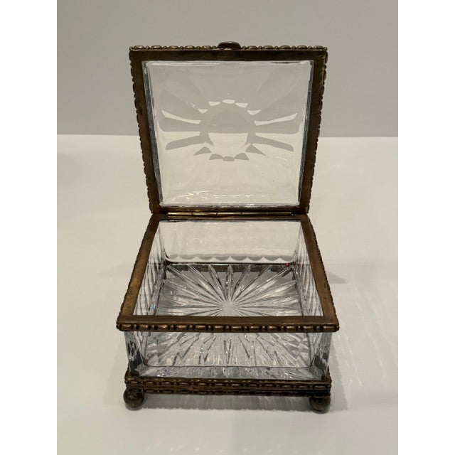 Baccarat Baccarat Style Cut Crystal Box For Sale - Image 4 of 9