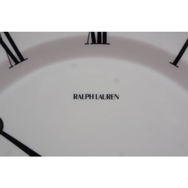 Ralph Lauren 1980s Ralph Lauren Wedgwood Pocket Watch Clock Charger Serving Plate 13" For Sale - Image 4 of 10