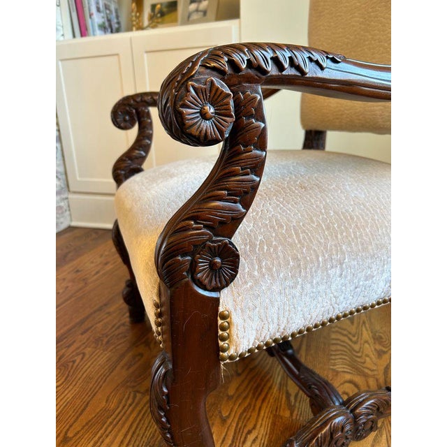 Early 21st Century French Reproduction Mouton Arm Chair For Sale - Image 4 of 7
